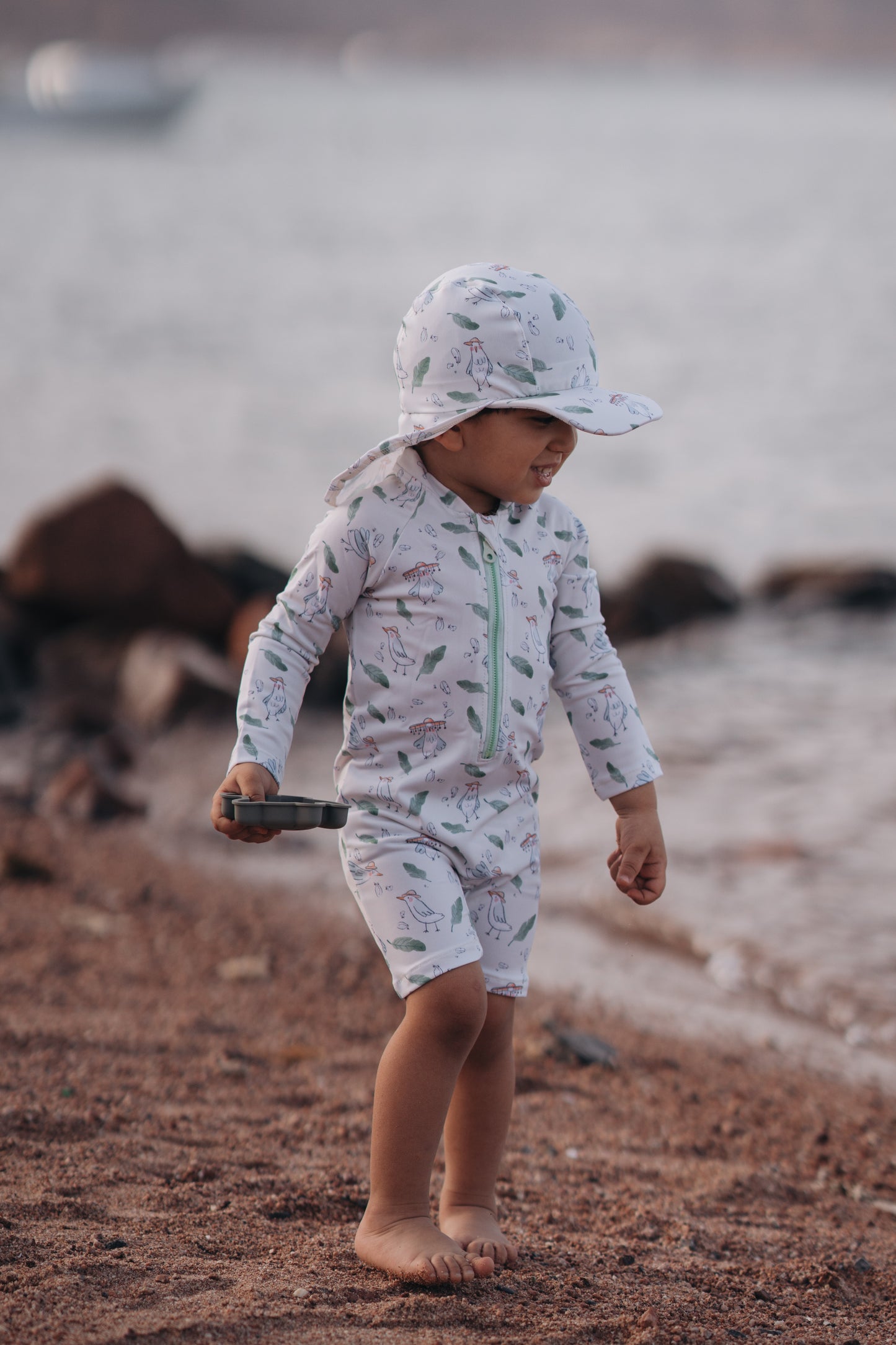 The Birds UPF 50+ Rash guard ( Without Swim Cap )