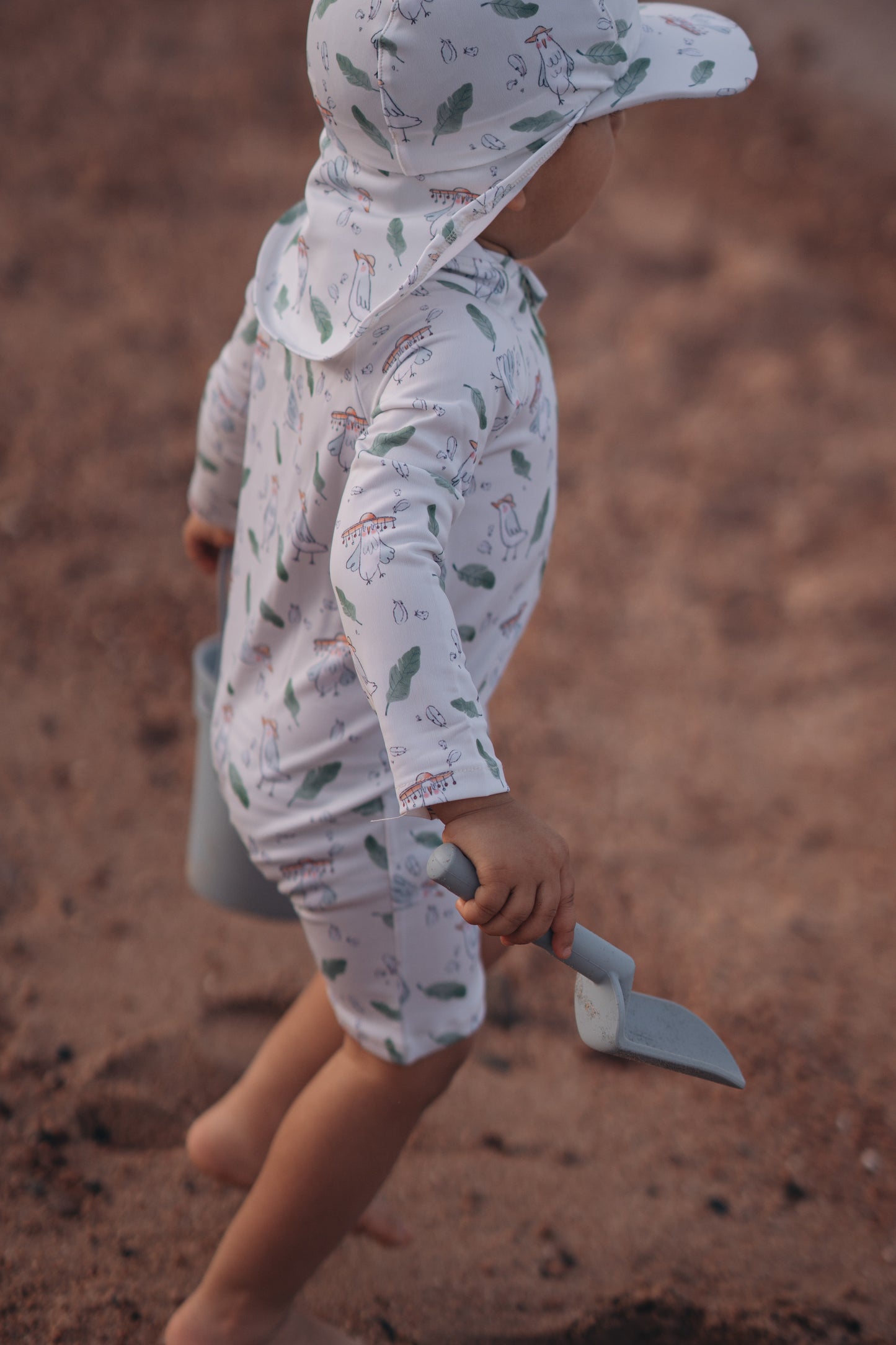 The Birds UPF 50+ Rash guard ( Without Swim Cap )