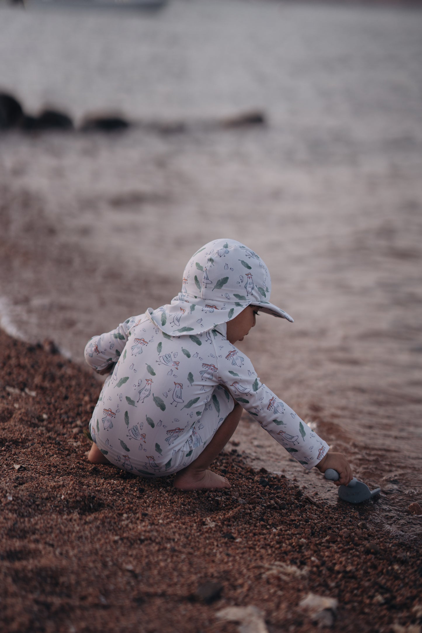 The Birds UPF 50+ Rash guard ( Without Swim Cap )