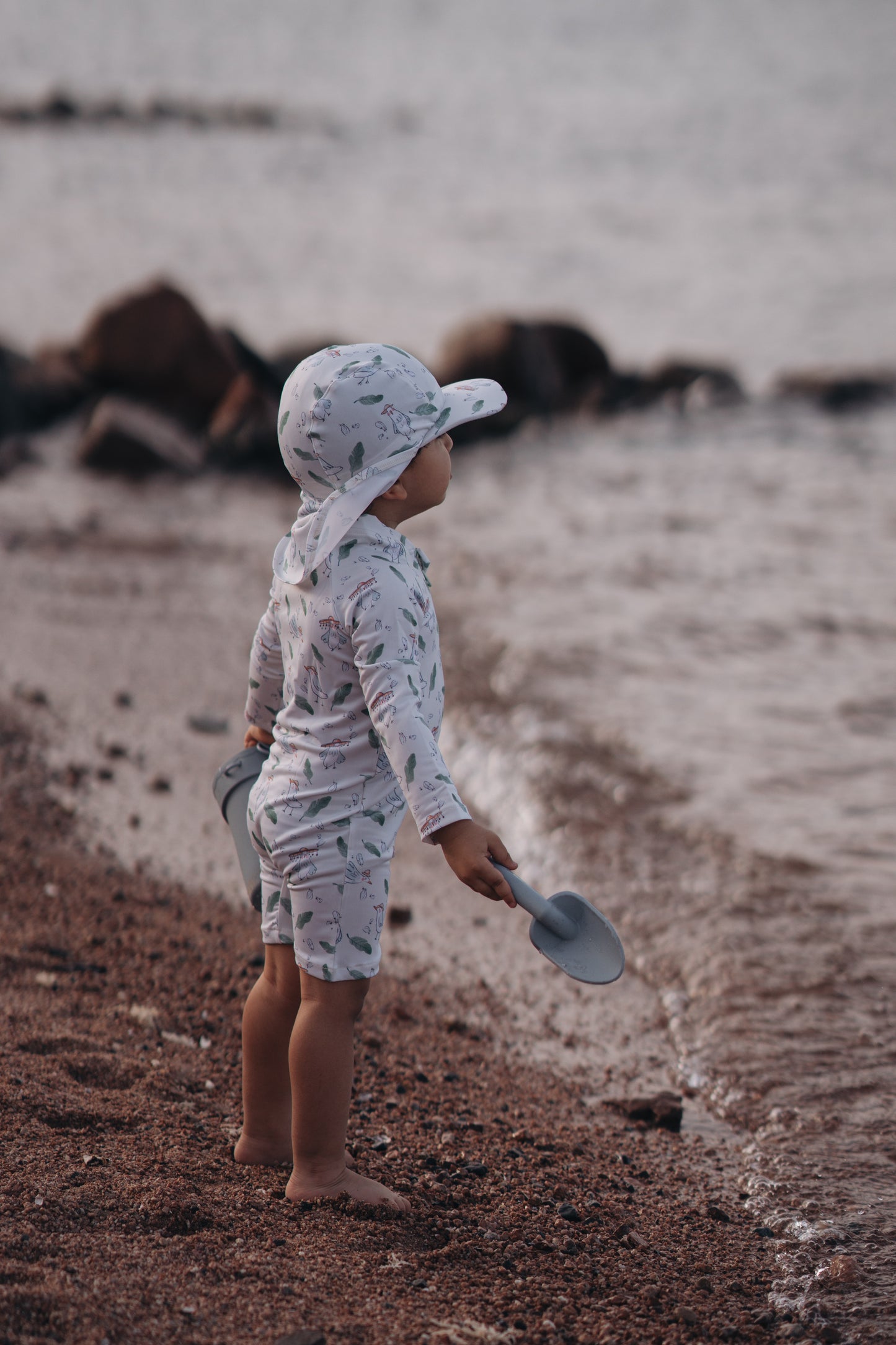 The Birds UPF 50+ Rash guard ( Without Swim Cap )