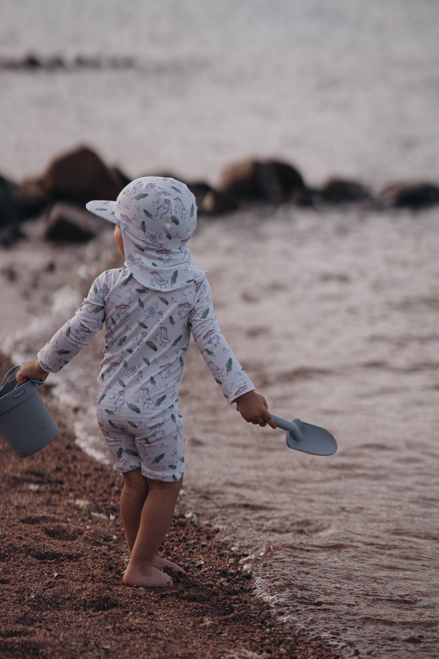 The Birds UPF 50+ Rash guard ( Without Swim Cap )