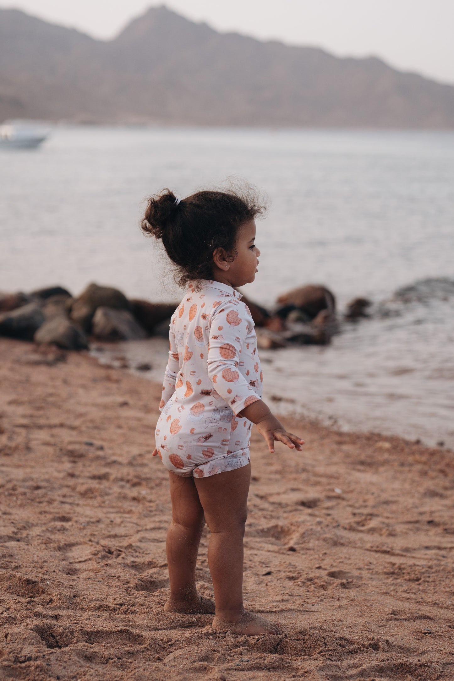 The Freska UPF 50+ Ruffled Rash Guard ( Without Swim Cap )