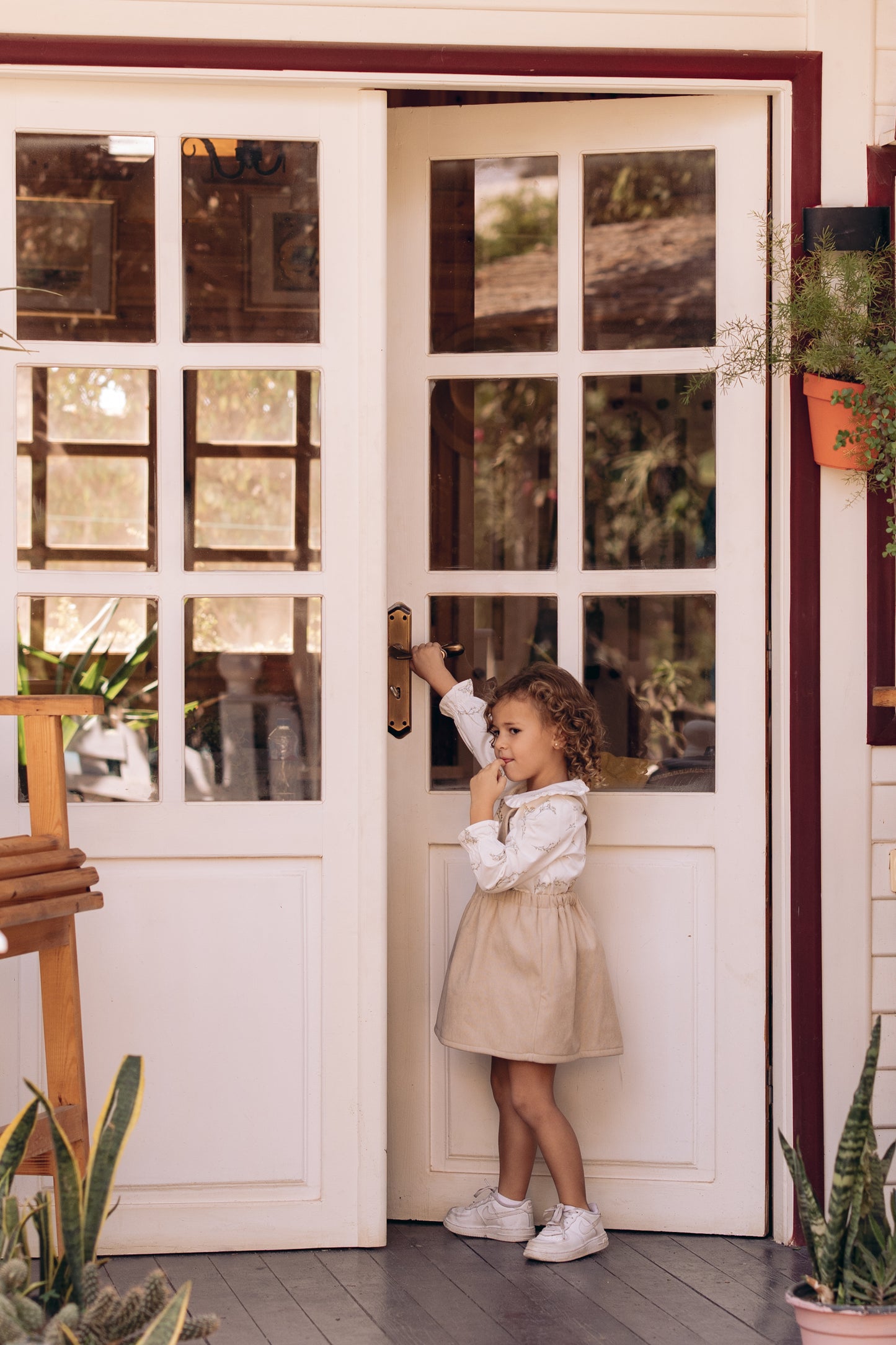 The Corduroy Suspender Skirt