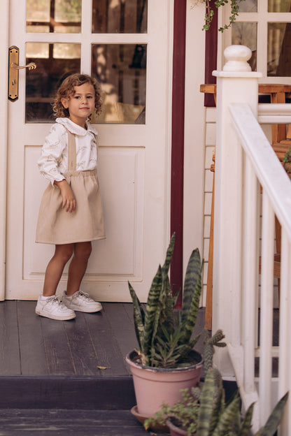 The Corduroy Suspender Skirt