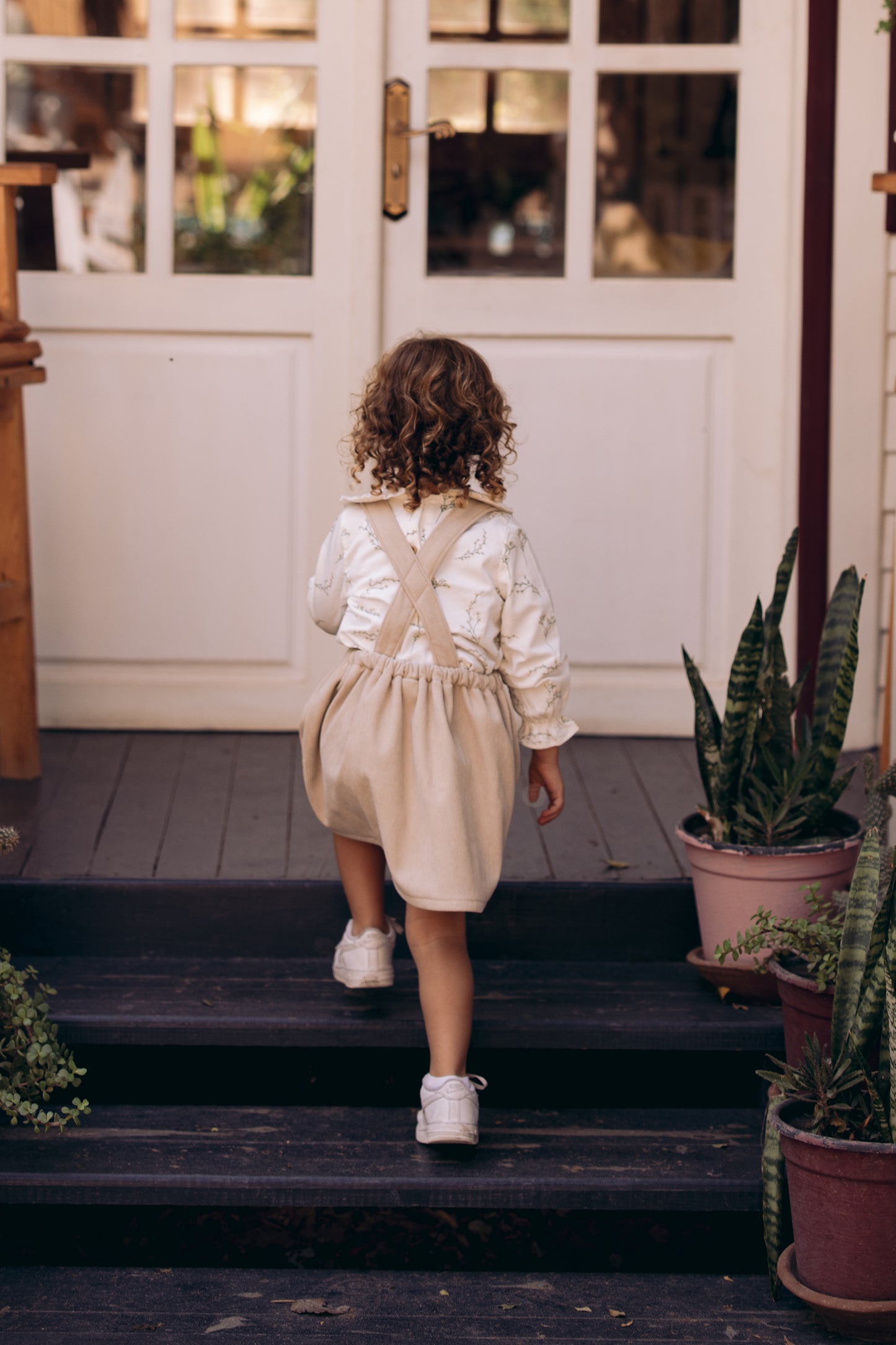 The Corduroy Suspender Skirt