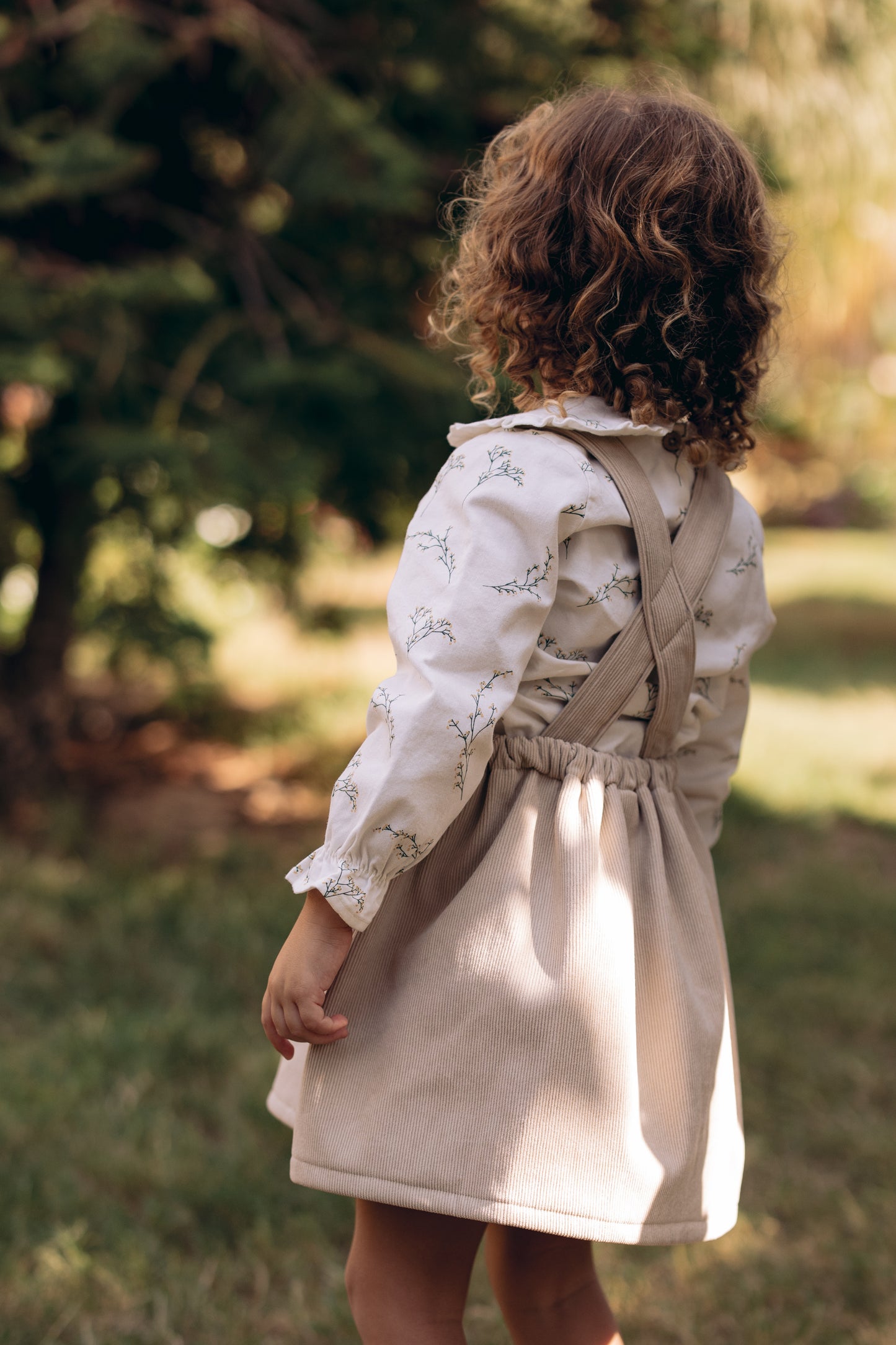 The Corduroy Suspender Skirt