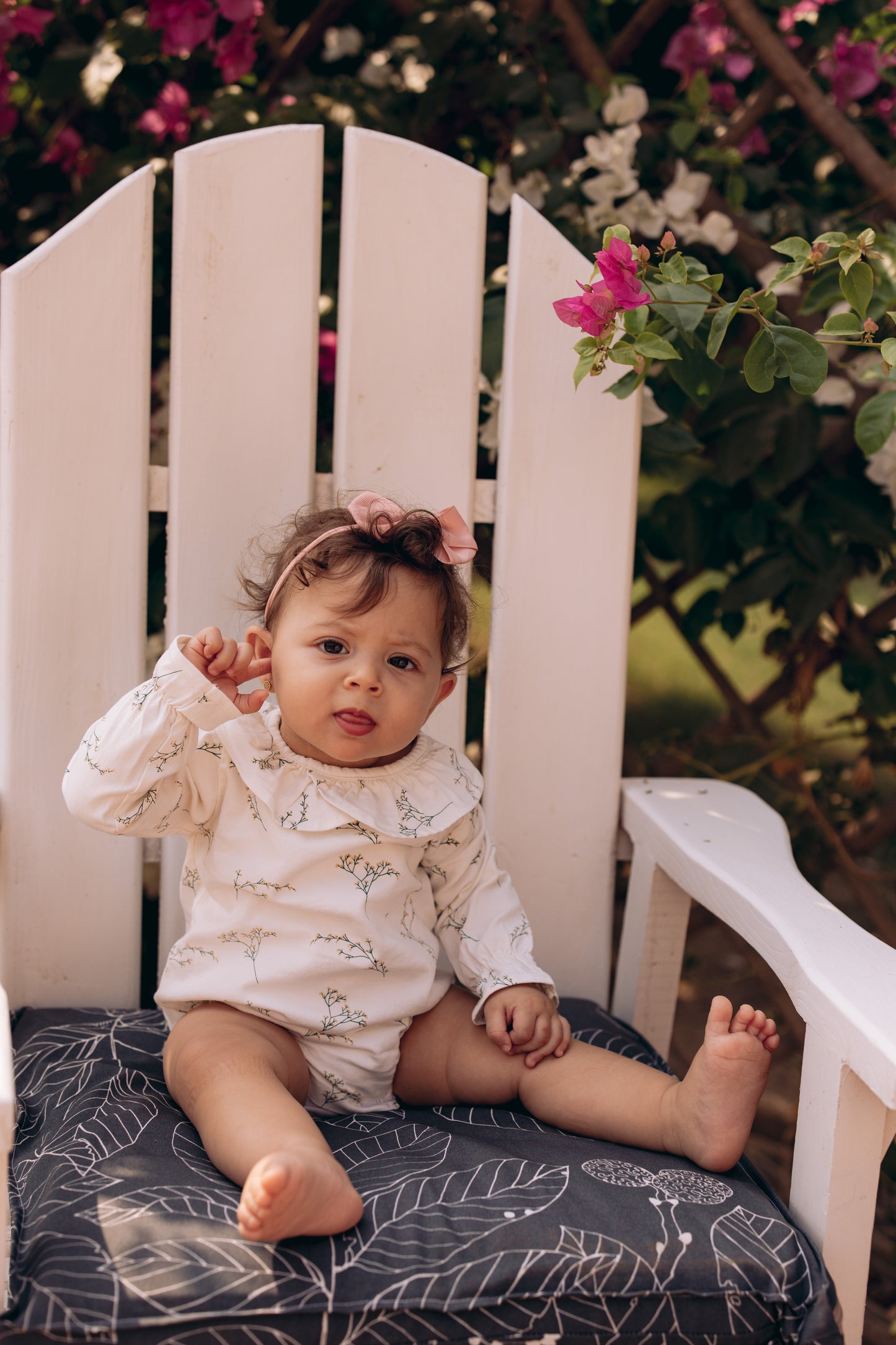 The Baby's Breath Collared Romper