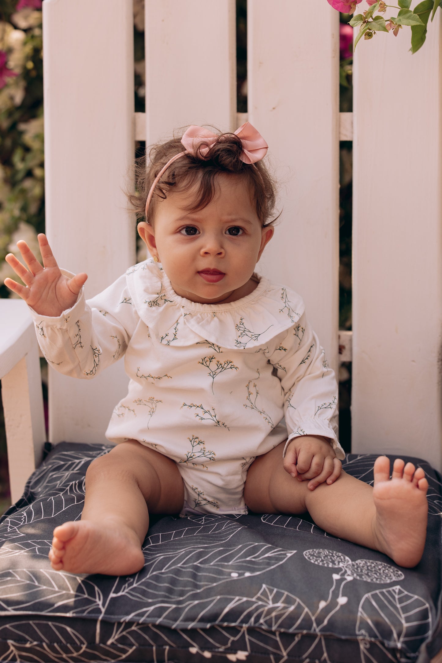 The Baby's Breath Collared Romper