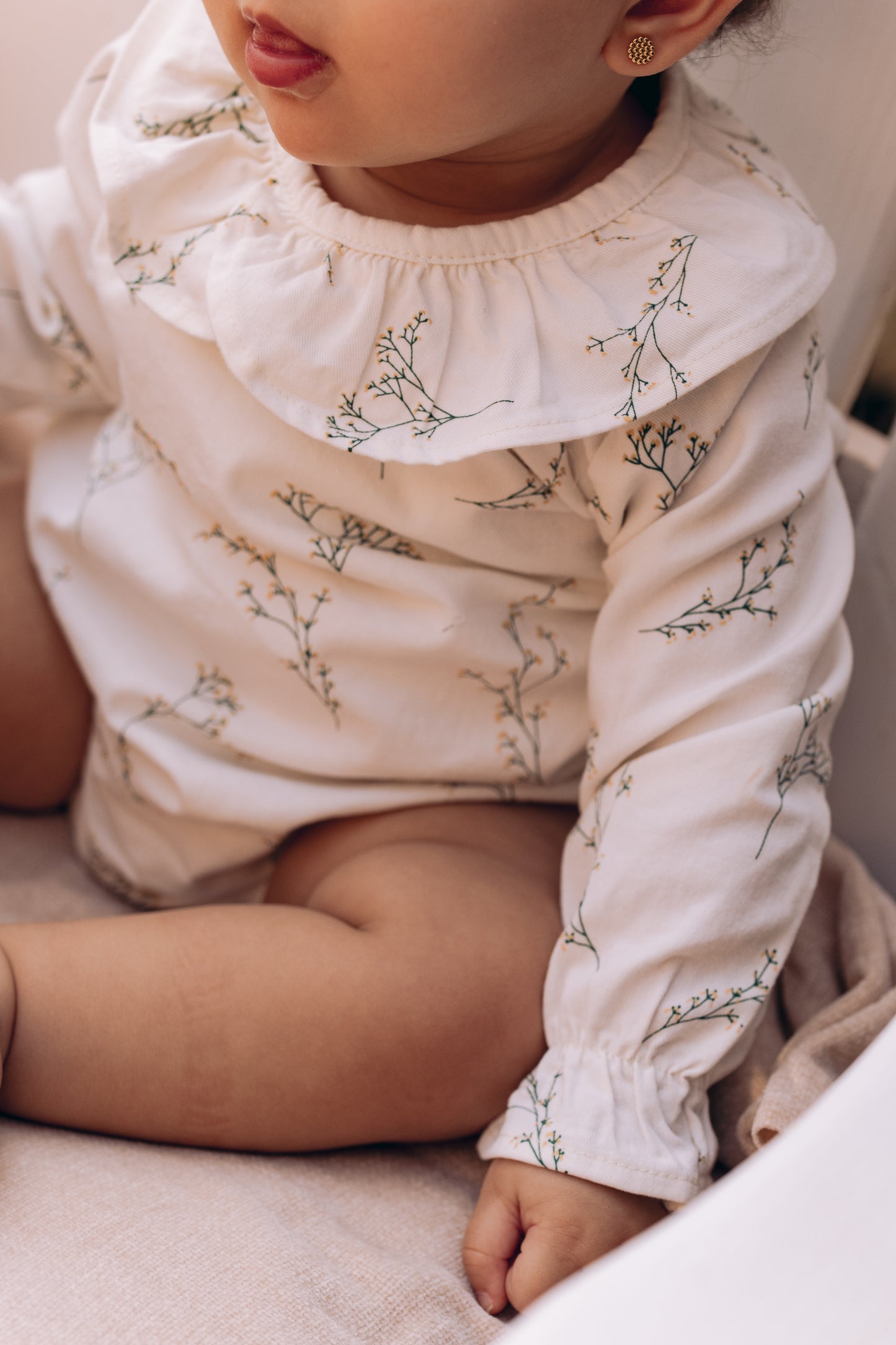 The Baby's Breath Collared Romper