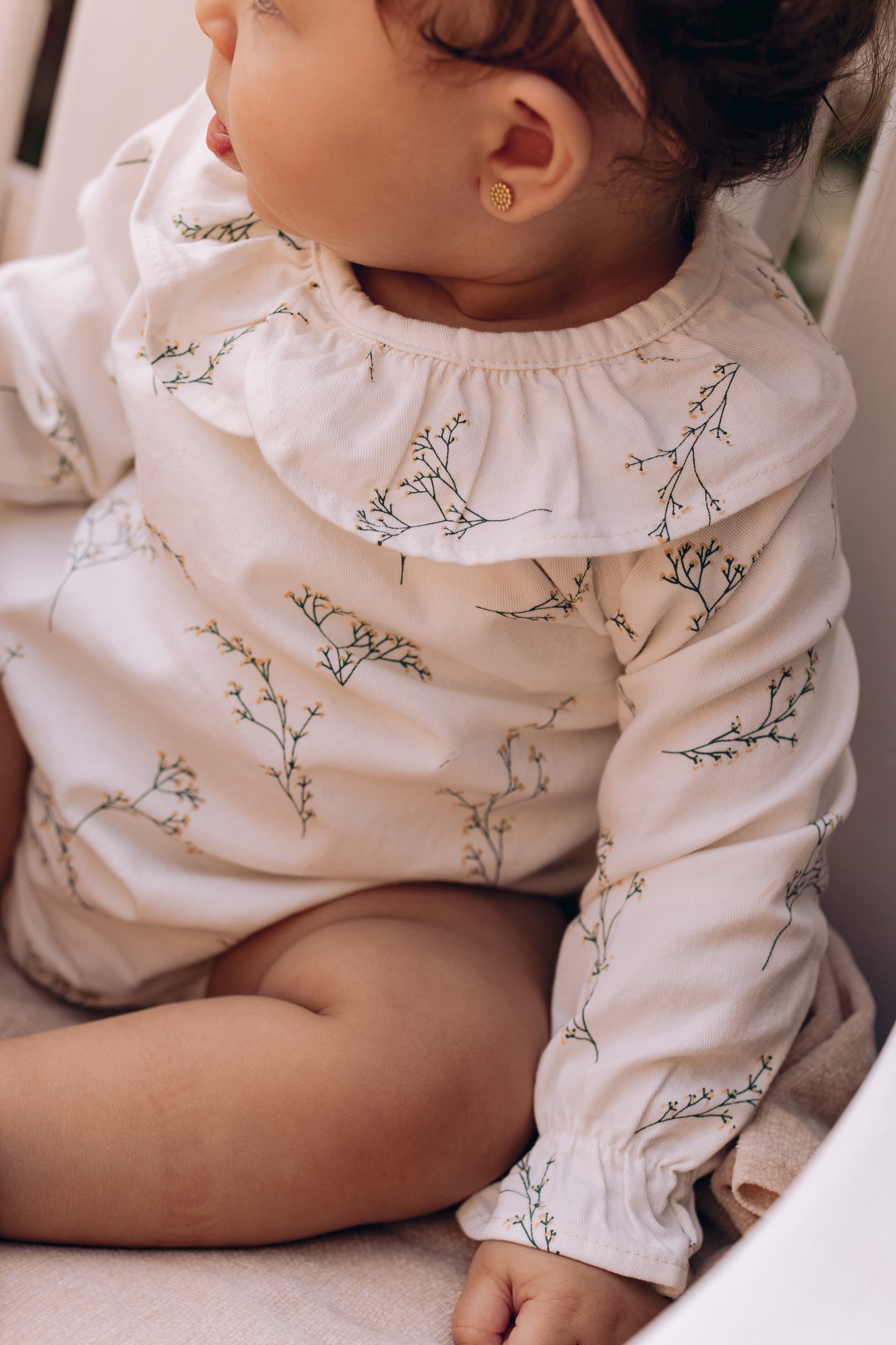 The Baby's Breath Collared Romper