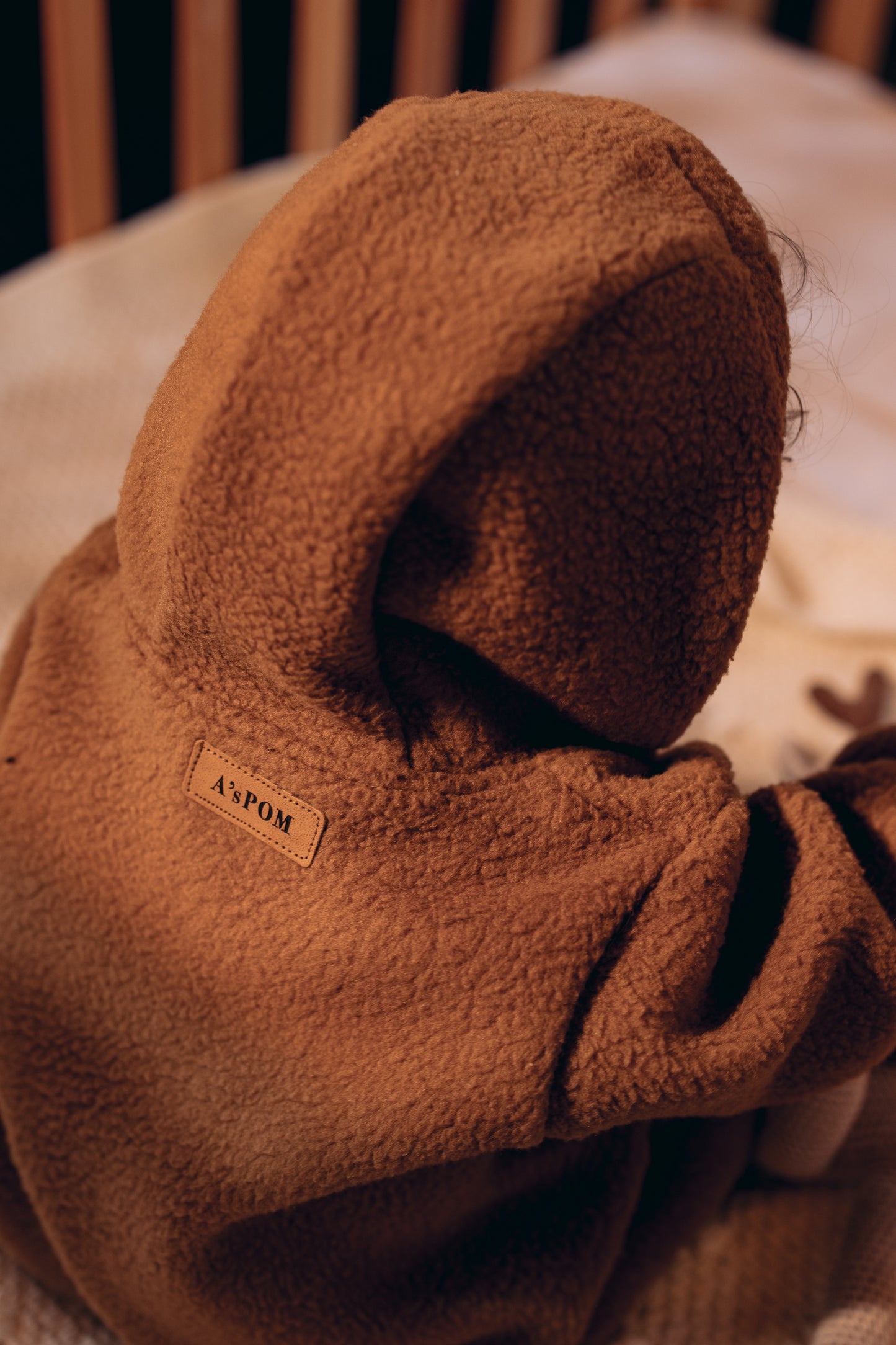 The Hooded Coffee Sherpa Jumpsuit