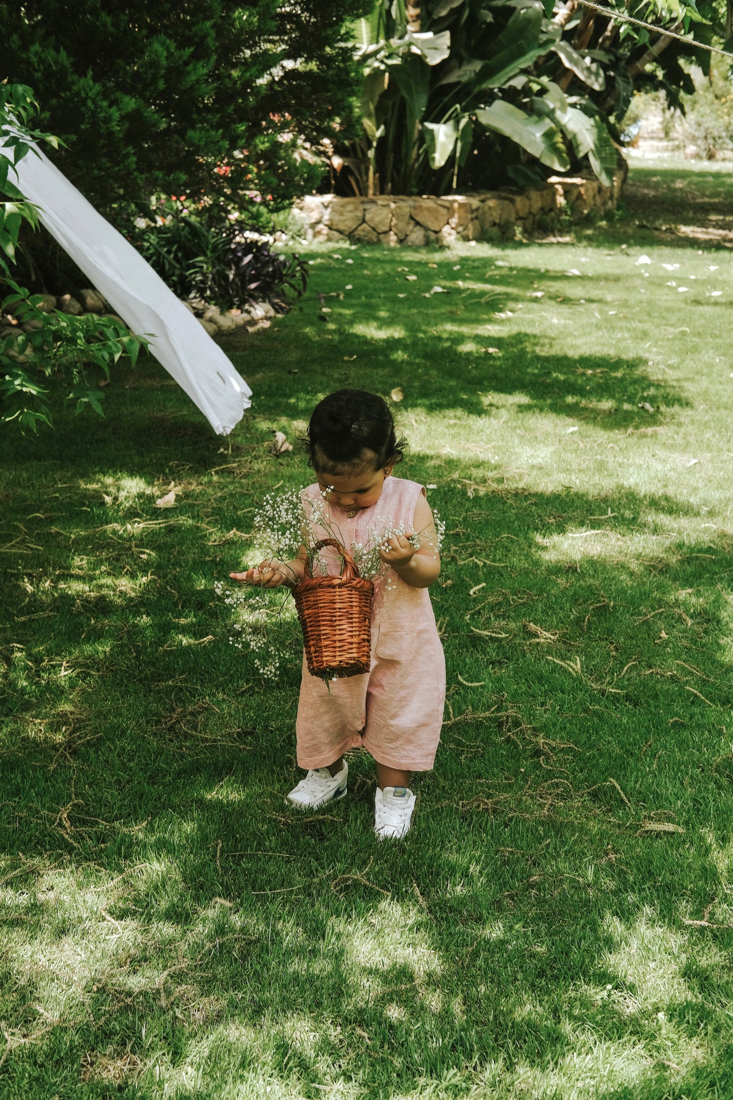 The Linen Buttoned Romper